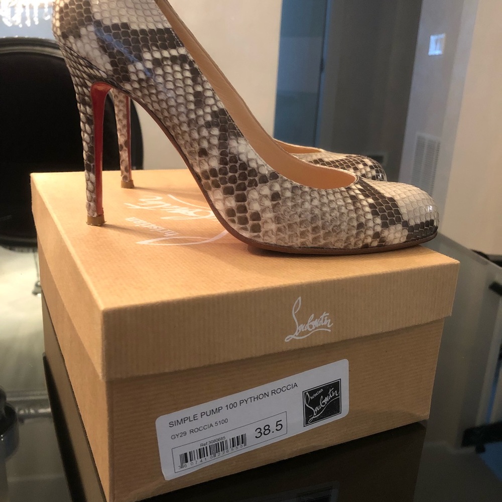Christian Louboutin Python Pump 100 - image 4